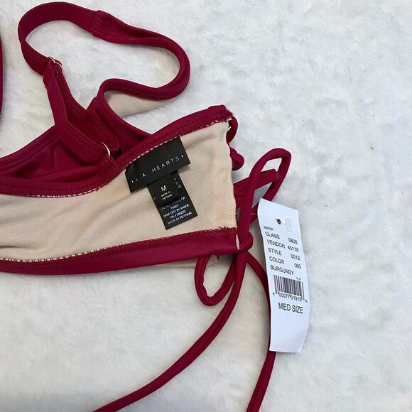 LA Hearts NWT Swim Top Women M - Picture 8 of 9